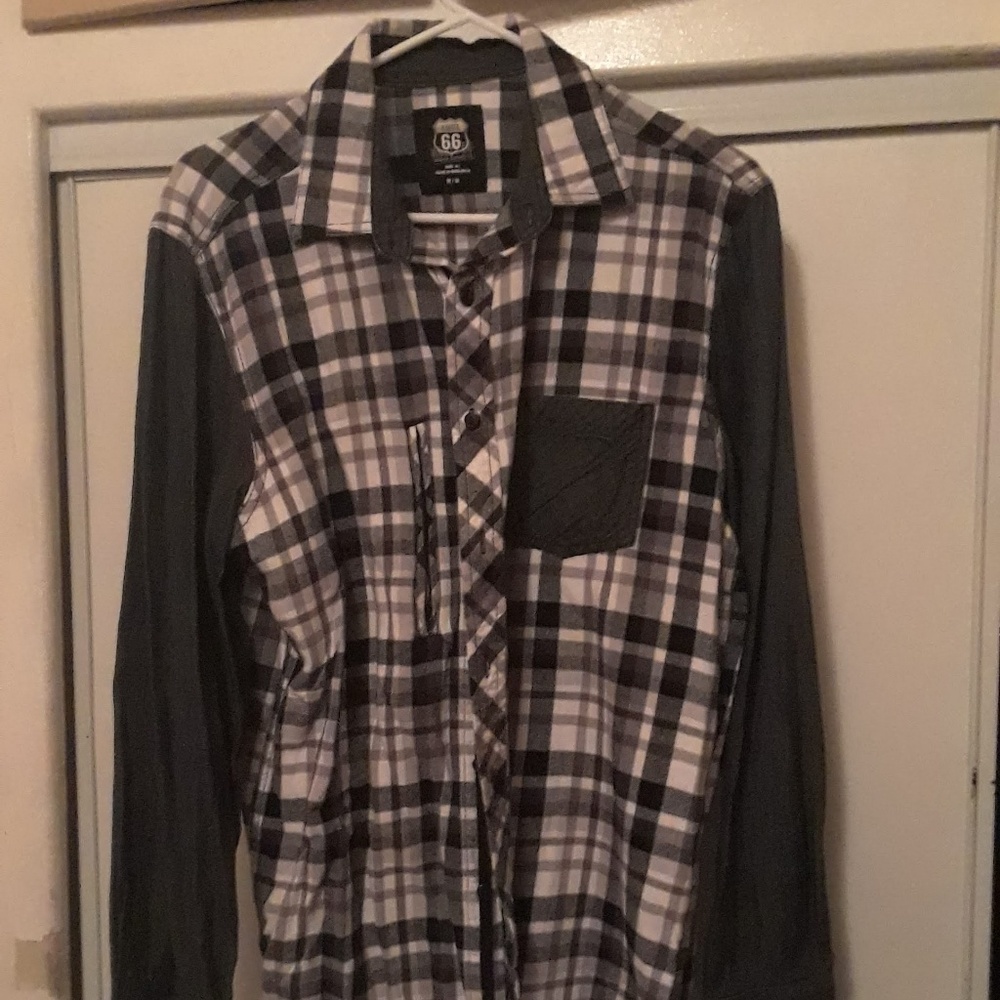 Womens Route 66 Medium longsleeve flannel